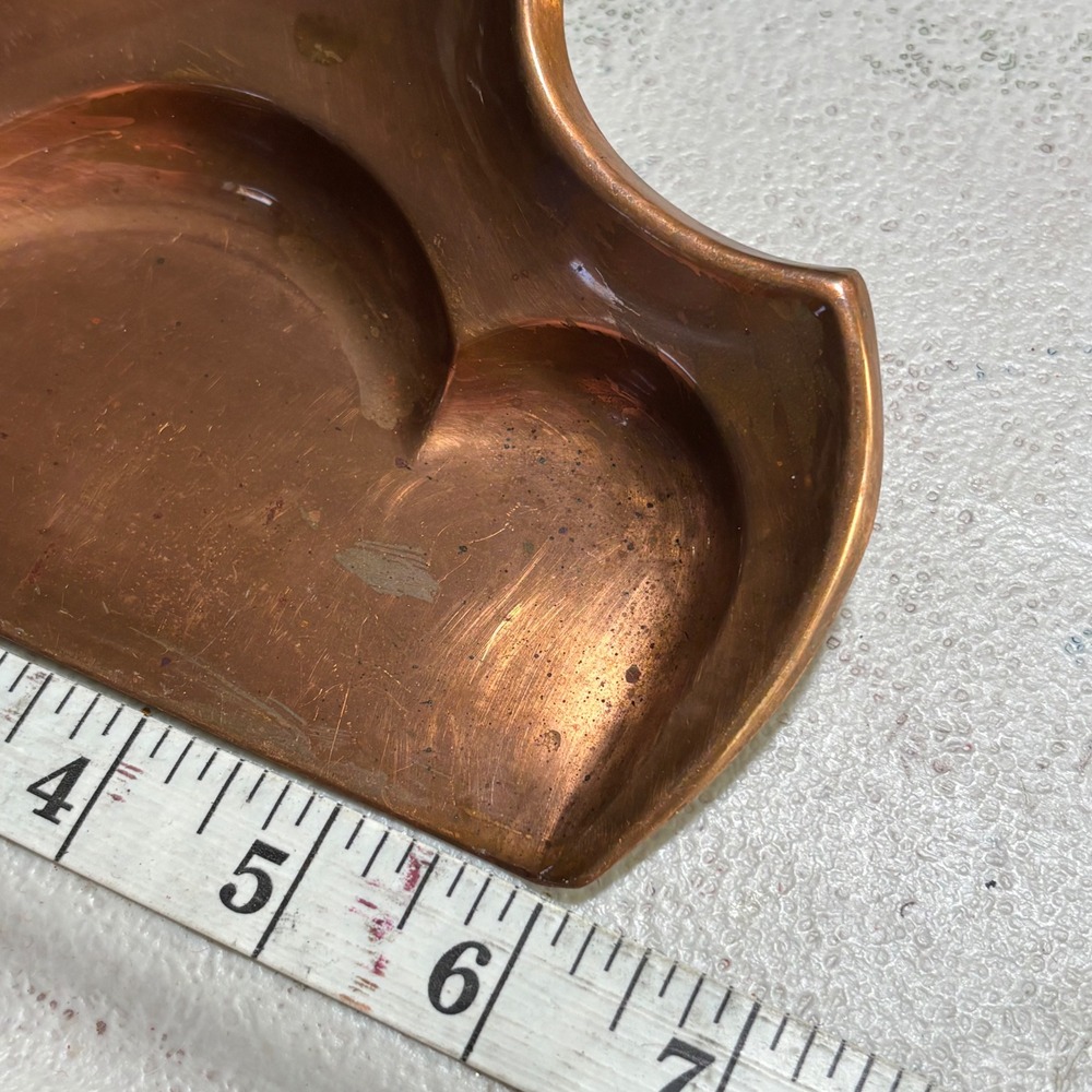 Antique Manning Bowman Copper Crumb Tray Scraper Set 1918 Silent Butler Antique - Picture 5 of 8